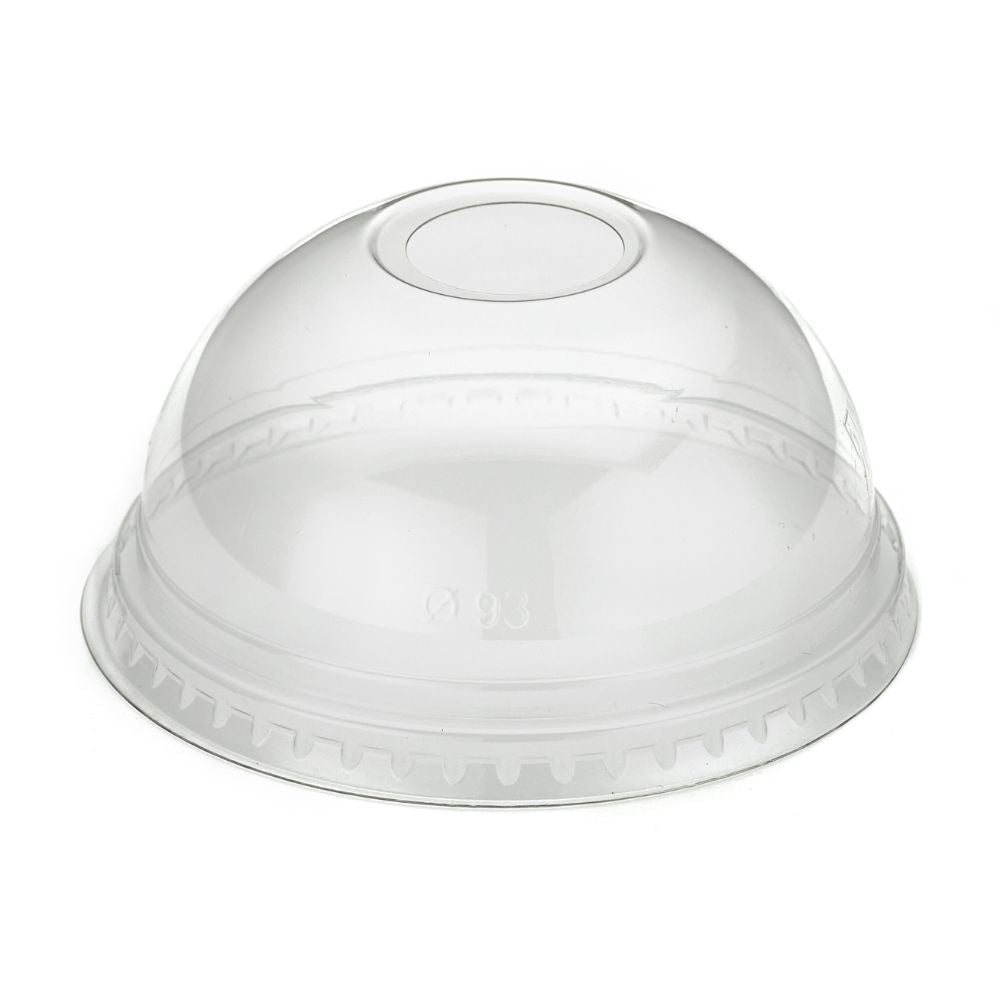 12oz RPET Domed Clear Cup Lids (93mm) - 1 Carton
