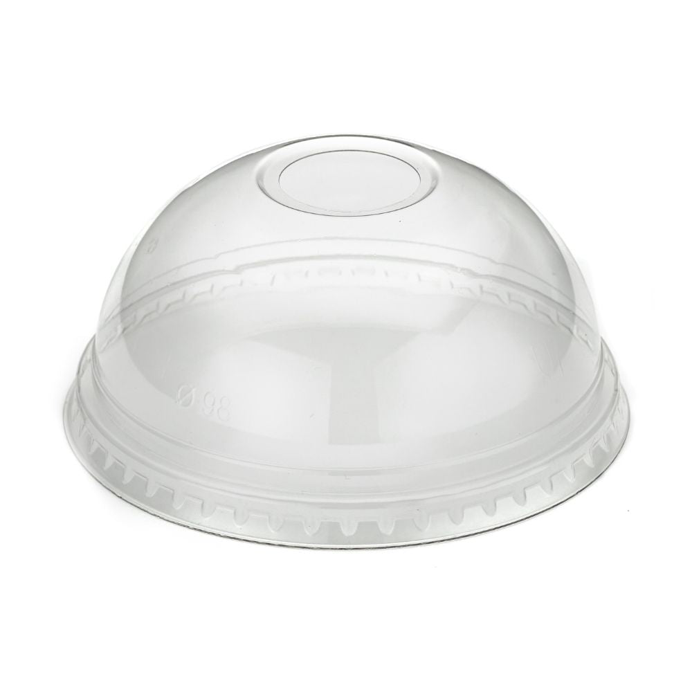 16oz & 20oz RPET Domed Clear Cup Lids (98mm) - 1 Carton