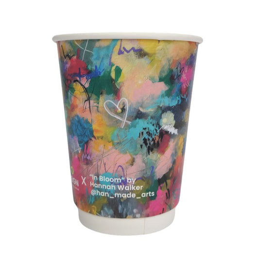 8oz Canvas Double Wall Takeaway Cups - 1 Carton