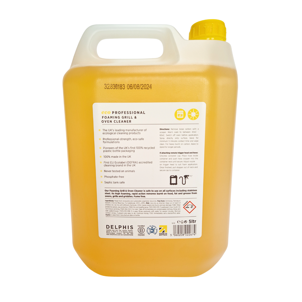 Delphis Eco Foaming Oven and Grill Cleaner - 5 Litre