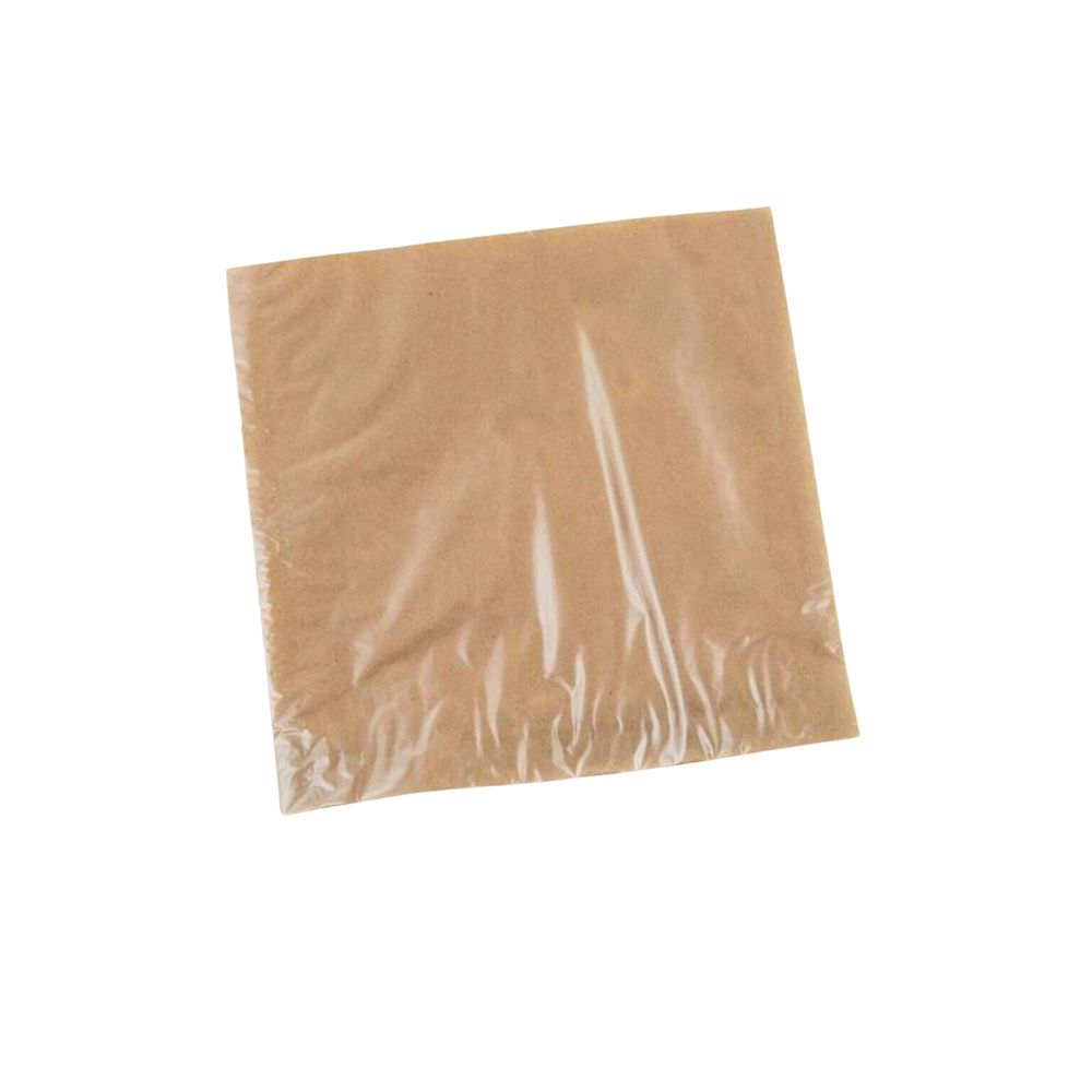 7x7" Kraft Film Fronted Bags - 1 Carton