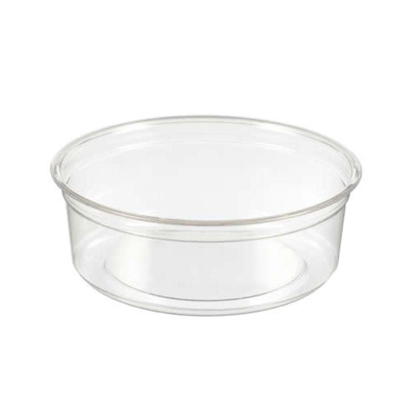 8oz Round RPET Deli Pots - 1 Carton