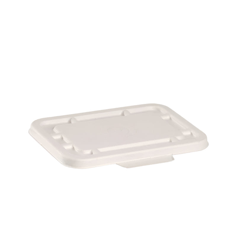 bagasse rectangular container lids eco friendly takeaway food packaging uk