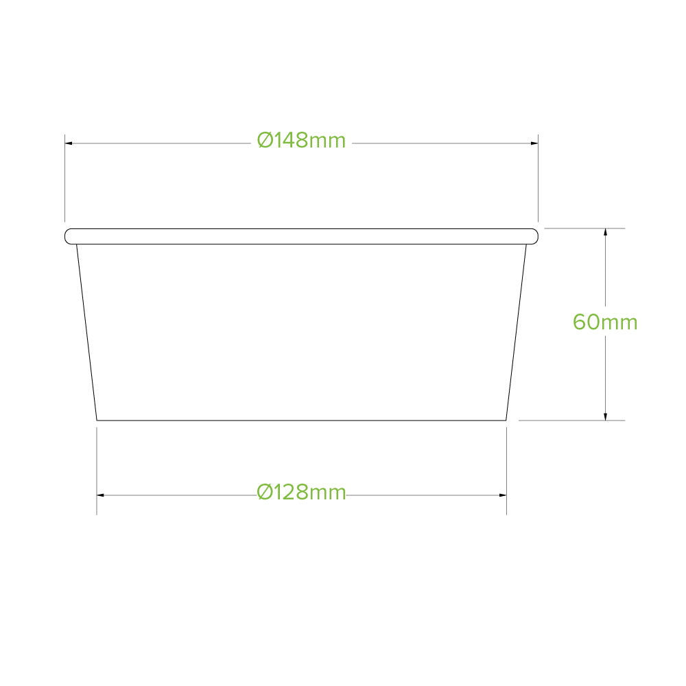 750ml Kraft Paperboard Bowls - 1 Carton