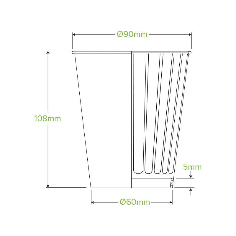 12oz Art Series Double Wall Takeaway Cups - 1 Carton