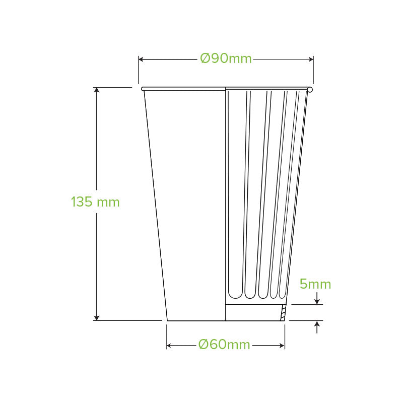 16oz Art Series Double Wall Takeaway Cups - 1 Carton