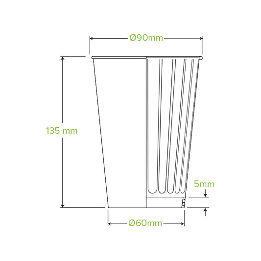 16oz Art Series Double Wall Takeaway Cups - 1 Carton