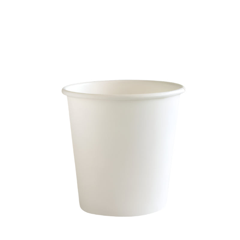 4oz White Single Wall Takeaway Cups - 1 Carton