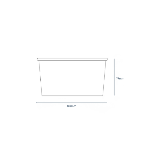 1000ml Kraft Paper Bowls - 1 Carton