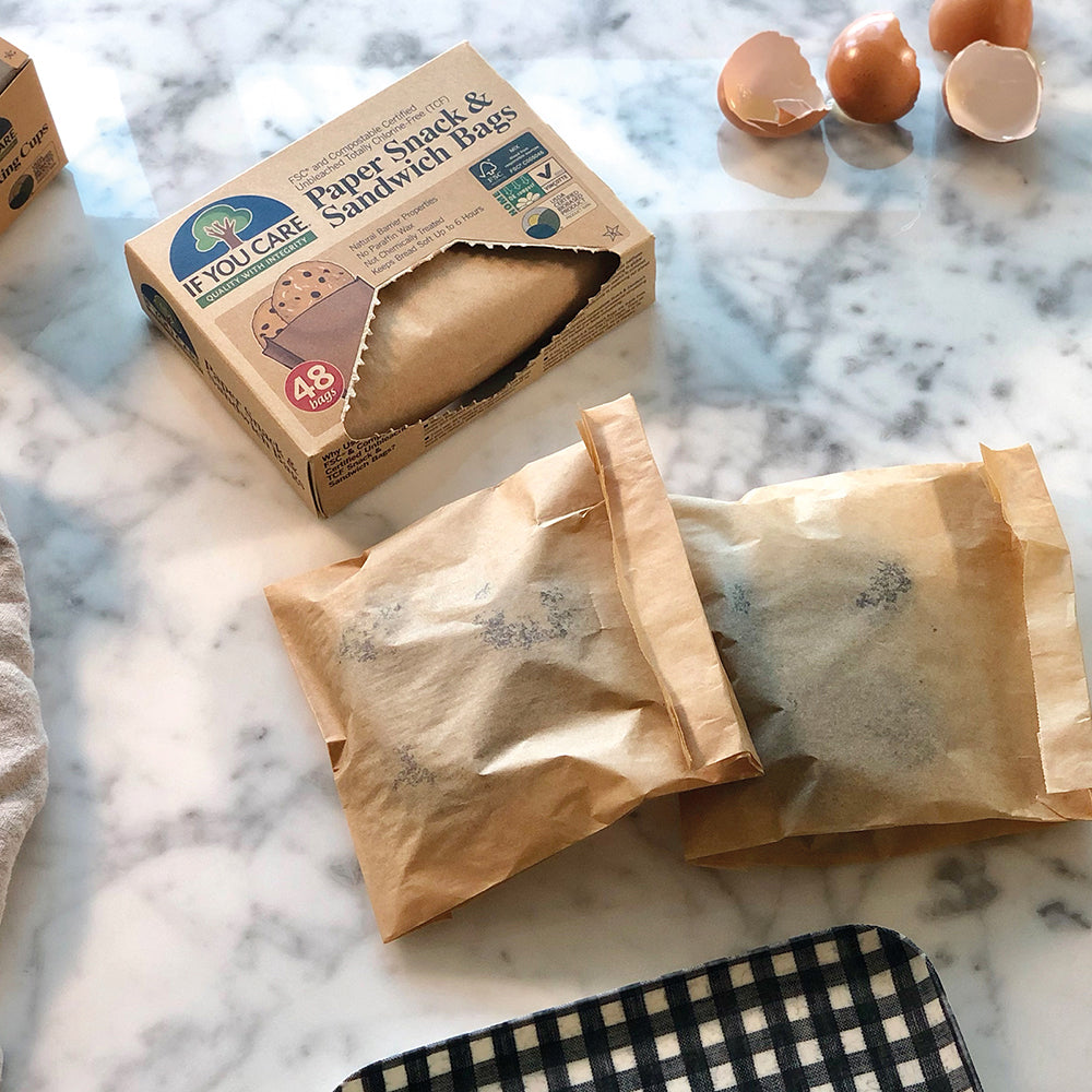 If You Care Paper Snack and Sandwich Bags (19cm x 16.2cm x 5.7cm)