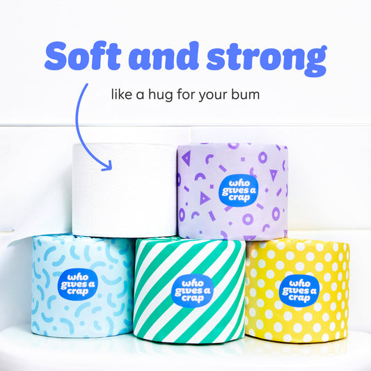 Who Gives A Crap 100% Recycled Toilet Tissue 3 Ply - 48 Pack
