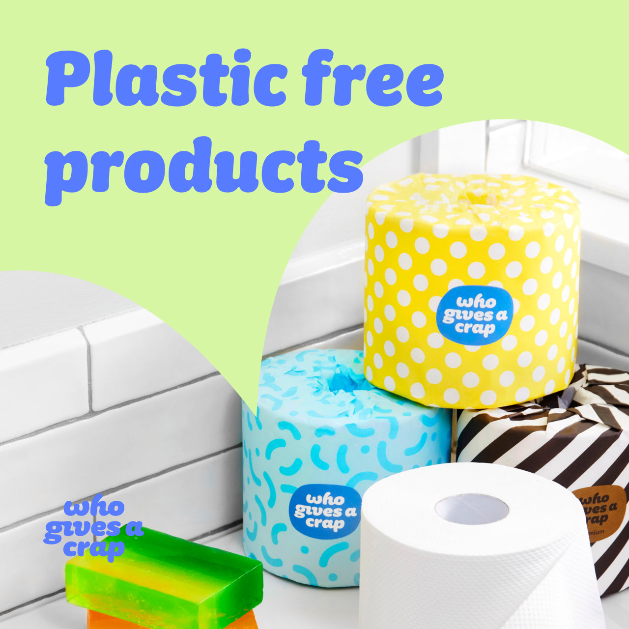 Who Gives A Crap 100% Recycled Toilet Tissue 3 Ply - 24 Pack