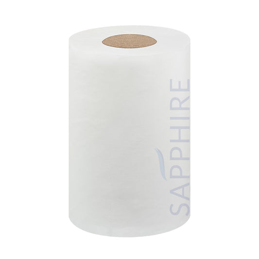 White Mini Centrefeed Roll Flat (18.5cm x 60m) - 12 Pack