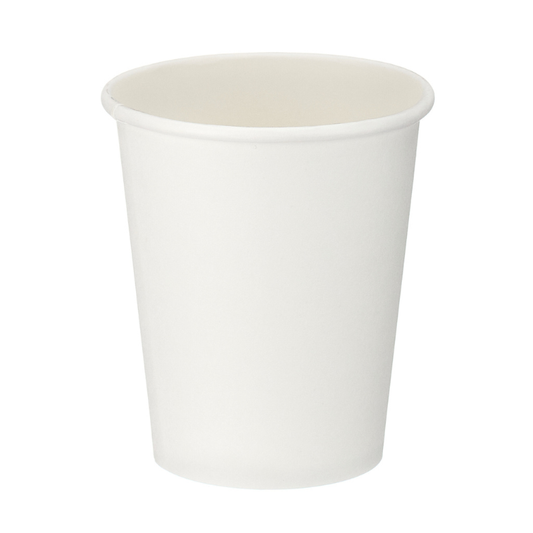 10oz White Single Wall Takeaway Cups - 1 Carton