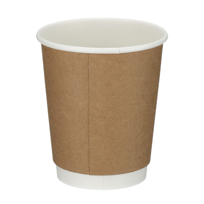 12oz Kraft Double Wall Takeaway Cups - 1 Carton
