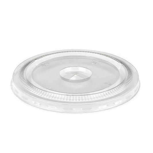 16oz & 20oz RPET Flat Clear Cup Lids (98mm) - 1 Carton