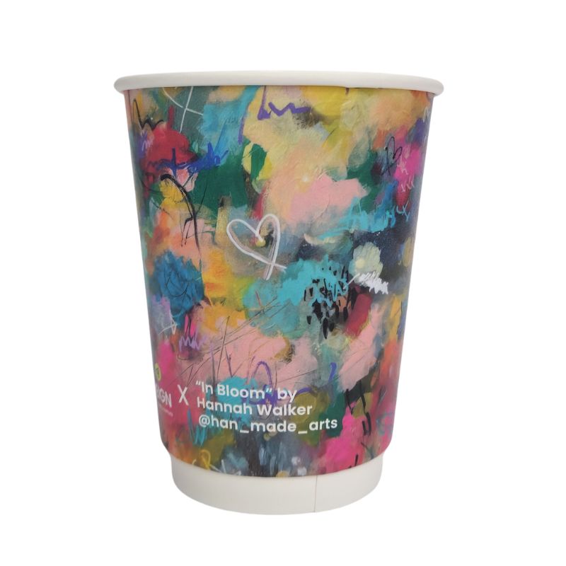 8oz Canvas Double Wall Takeaway Cups - 1 Carton