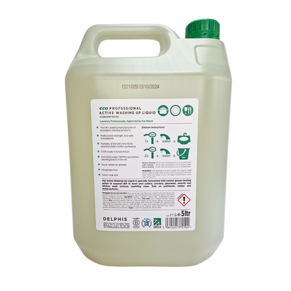 Delphis Eco Active Washing Up Liquid - 5 Litre