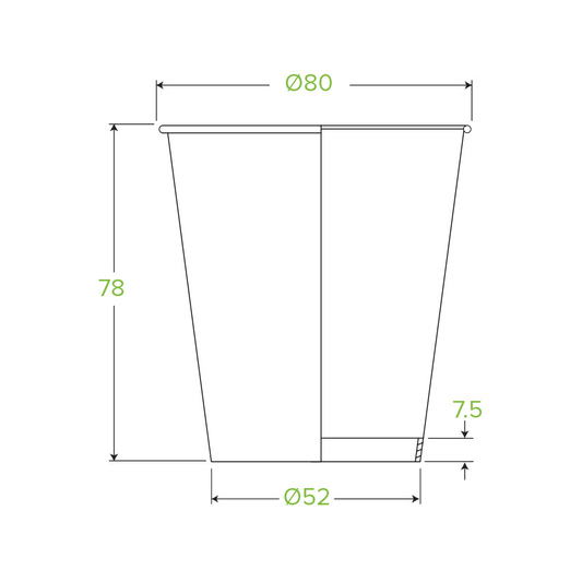 6oz Art Series Single Wall Takeaway Cups - 1 Carton