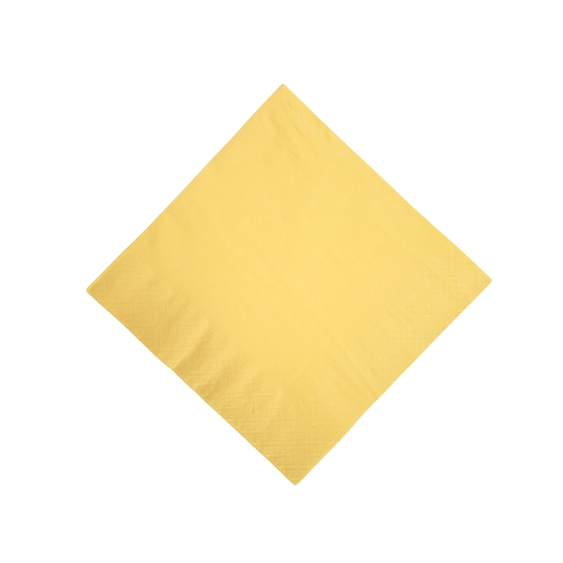 Yellow Lunch Paper Napkins - 1 Carton