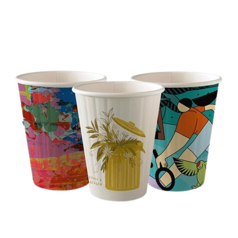 8oz Art Series Double Wall Takeaway Cups | Disposable Takeaway Coffee ...