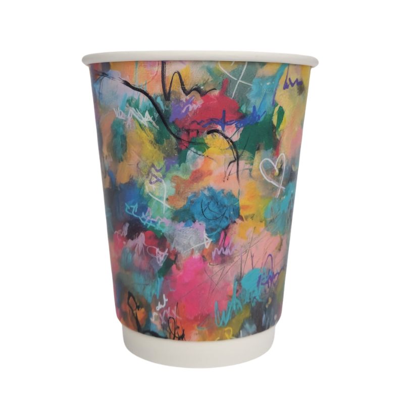 8oz Canvas Double Wall Takeaway Cups - 1 Carton