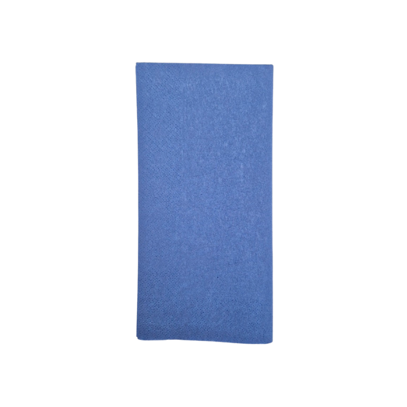 Indigo Blue Readifold Paper Napkins - 1 Carton