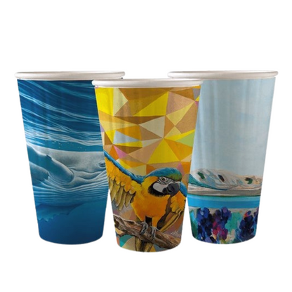 Art Series Double Wall Hot Paper Cups (1 Carton)