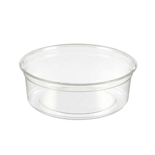 8oz Round RPET Deli Pots - 1 Carton