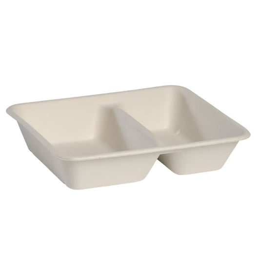 Baggase Fibre Compartment Containers (1 Carton)