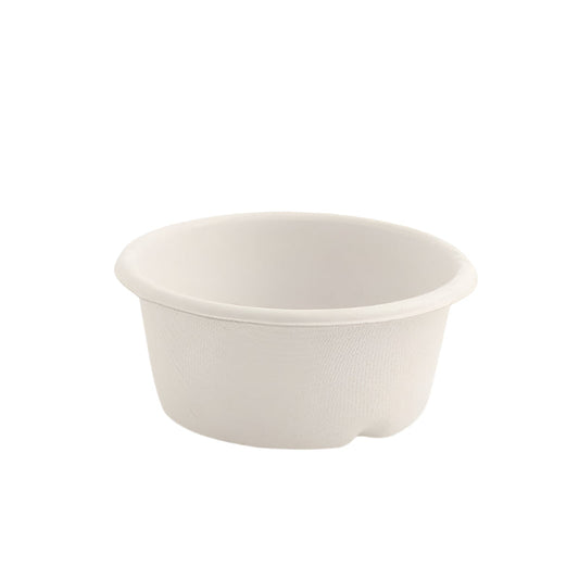 bagasse plant fibre sauce pots eco friendly takeaway food packaging uk