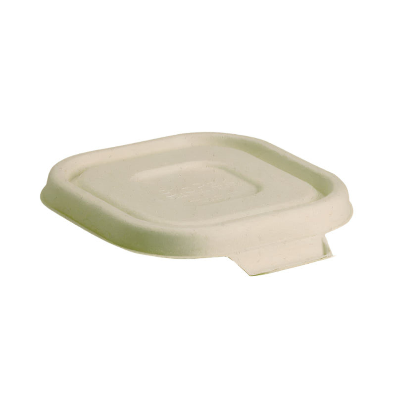 Square Plant Fibre Container Lids (1 Carton)