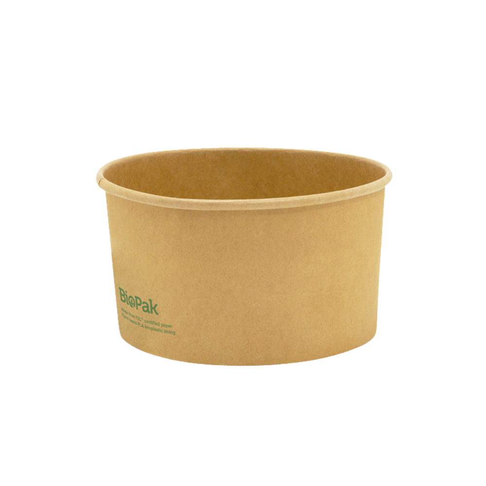 Kraft Paperboard Bowls (1 Carton)