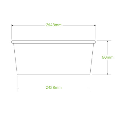 750ml Kraft Paperboard Bowls - 1 Carton