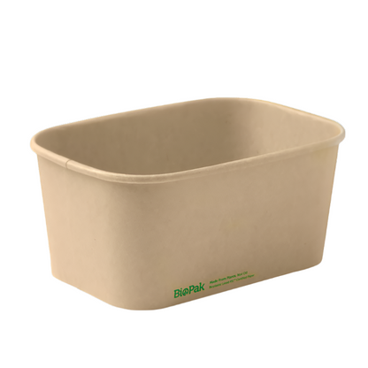 kraft rectangular containers eco friendly food packaging uk