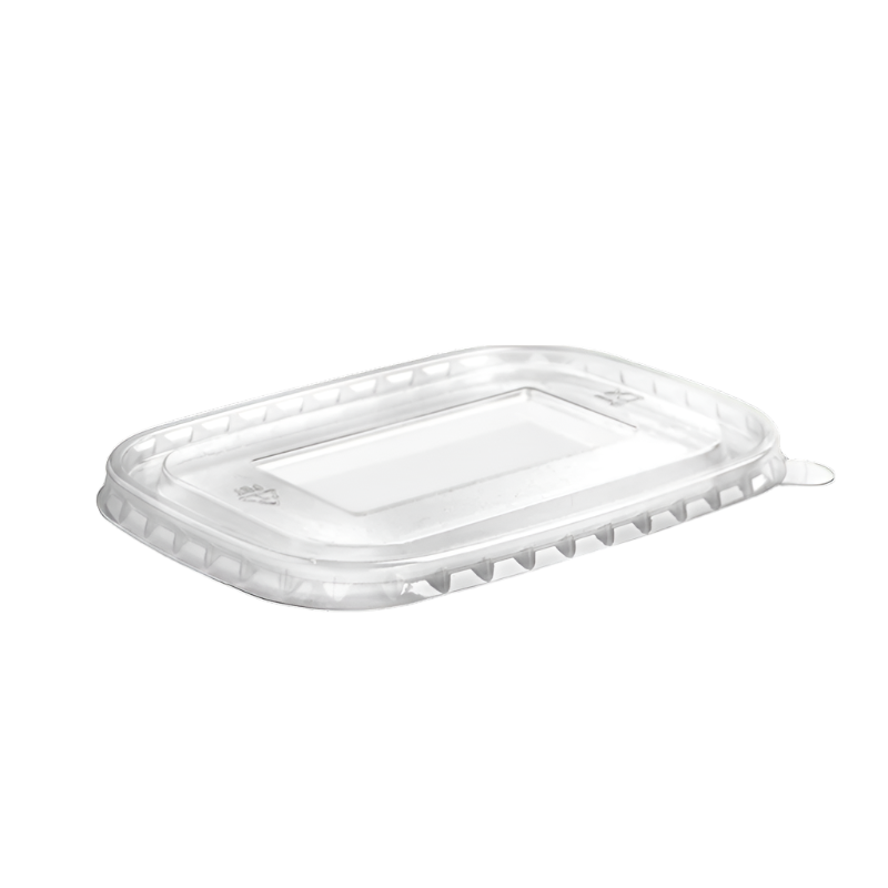 clear rectangular takeaway lids eco friendly food packaging uk