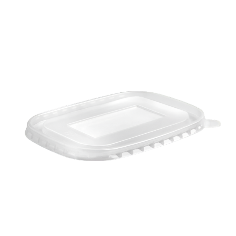 clear rectangular takeaway lids eco friendly food packaging uk