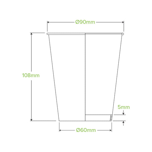 12oz Art Series Single Wall Takeaway Cups - 1 Carton