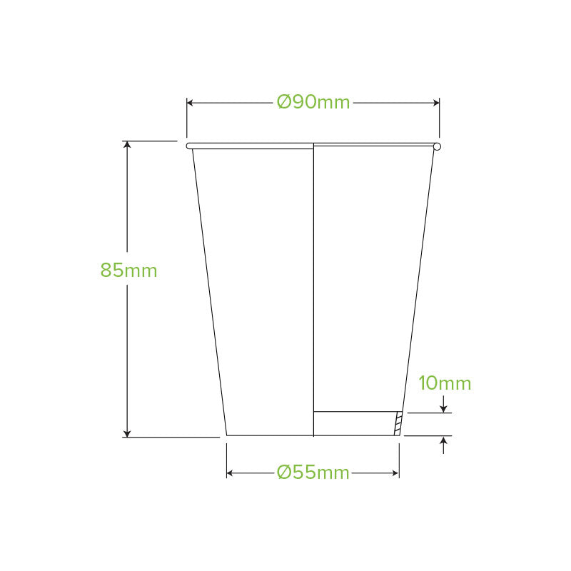 8oz Art Series Double Wall Takeaway Cups - 1 Carton