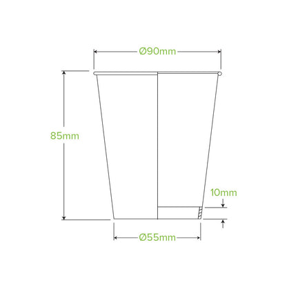 8oz Art Series Double Wall Takeaway Cups - 1 Carton