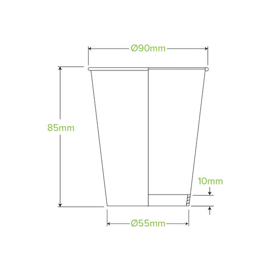 8oz Art Series Double Wall Takeaway Cups - 1 Carton