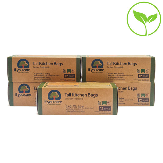 If You Care Tall Compostable Food Waste Bags 49.2L - Bulk 60 Bags