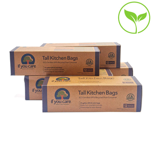 If You Care Tall 87% Recycled Trash Bags 49.2L - Bulk 60 Bags