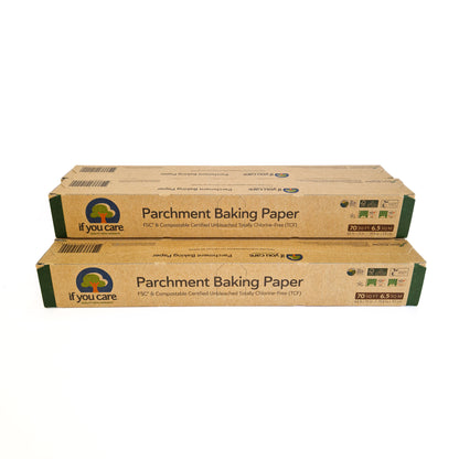 If You Care Unbleached Parchment Baking Paper Roll (19.8m x 33cm) Bulk Pack