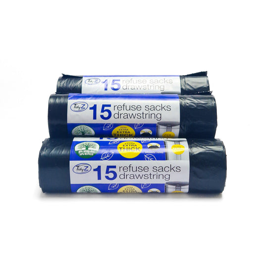 Bin Liners Black 70L - Bulk 75 Bags