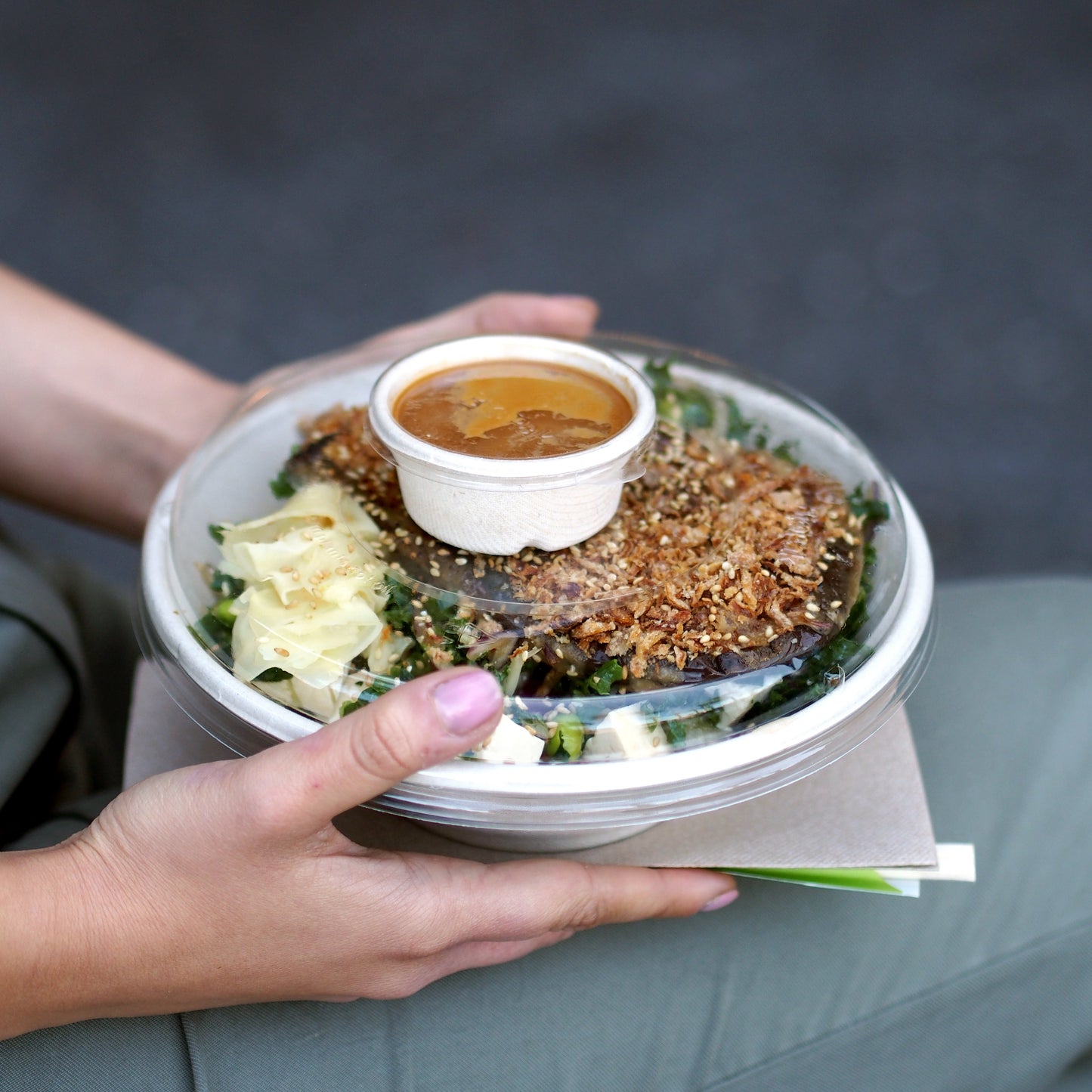 60ml PET Clear Sauce Pot Lids - 1 Carton