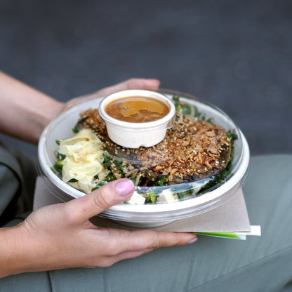 60ml PET Clear Sauce Pot Lids - 1 Carton