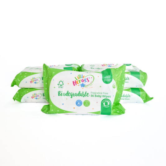 Little Heroes Biodegradable Baby Wipes Bulk Pack