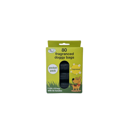 Fragranced Doggy Waste Bags - Black