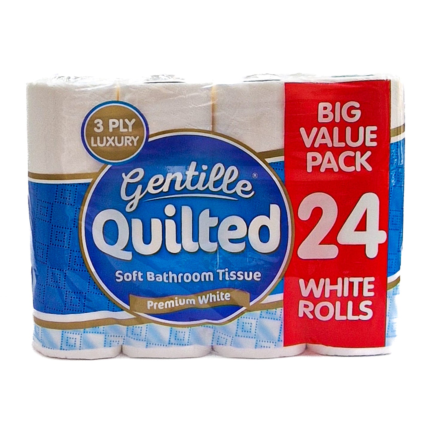 Gentille Quilted Toilet Tissue - 24 Pack